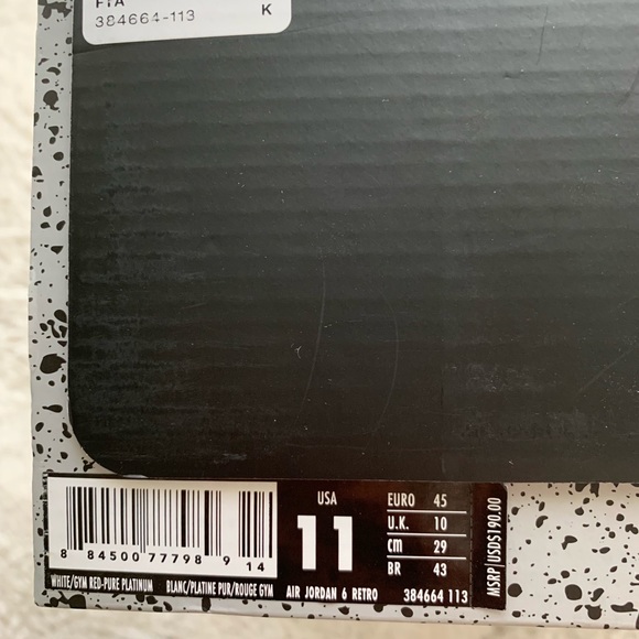 Authentic Jordan 6 Alternatives size 11 - Picture 8 of 8